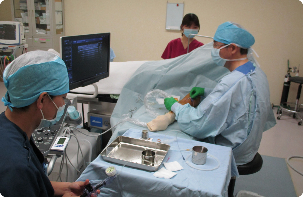 エコー下PTA風景